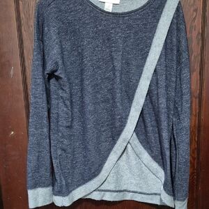 Motherhood Navy and Gray Sweater